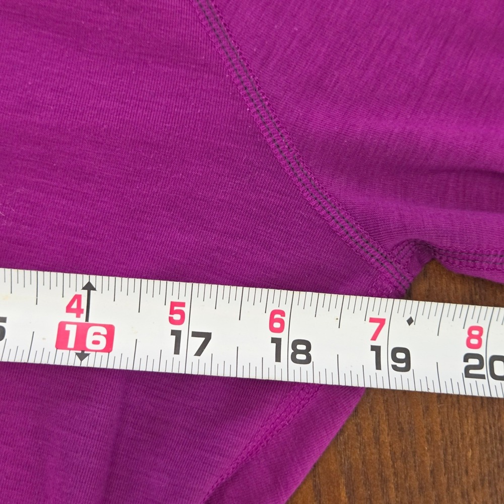 Paradox Merino Blend mock neck base layer 1/4‎ zip purple womens size large - Picture 9 of 9